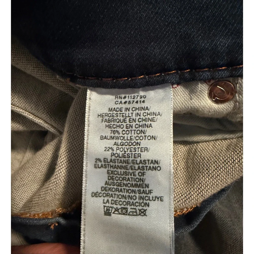 True Religion Jeans Mens 40x31 Blue Ricky Relaxed Straight Flap Pocket Y2K
